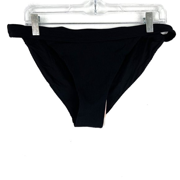 NWT Andie Swim The Banded Cheeky Rib Bottom Bikini Bottoms Black Size XL NEW - Picture 2 of 12